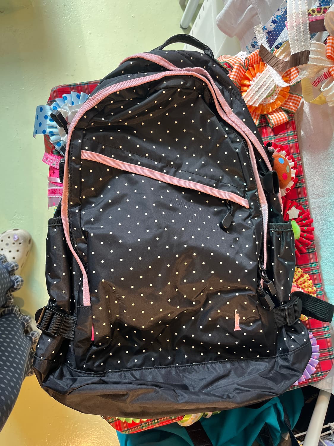 핑크 도트 이스트보이 백팩 💕 상품이미지4