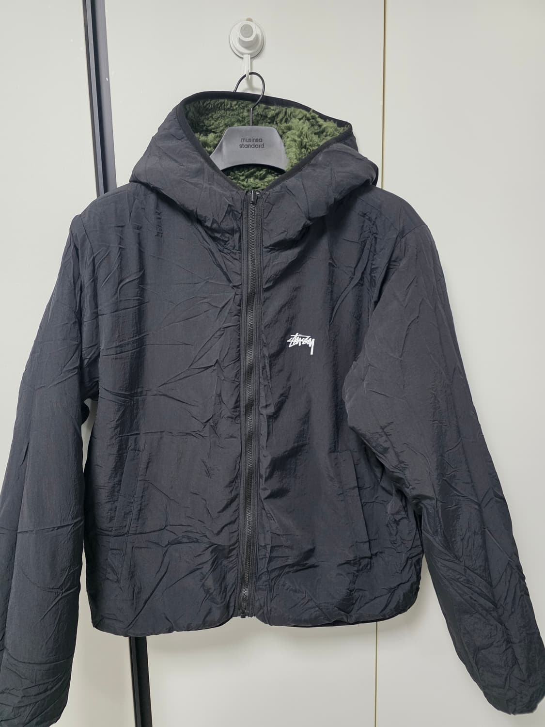 스투시 쉐르파 자켓 올리브 L 상품이미지2