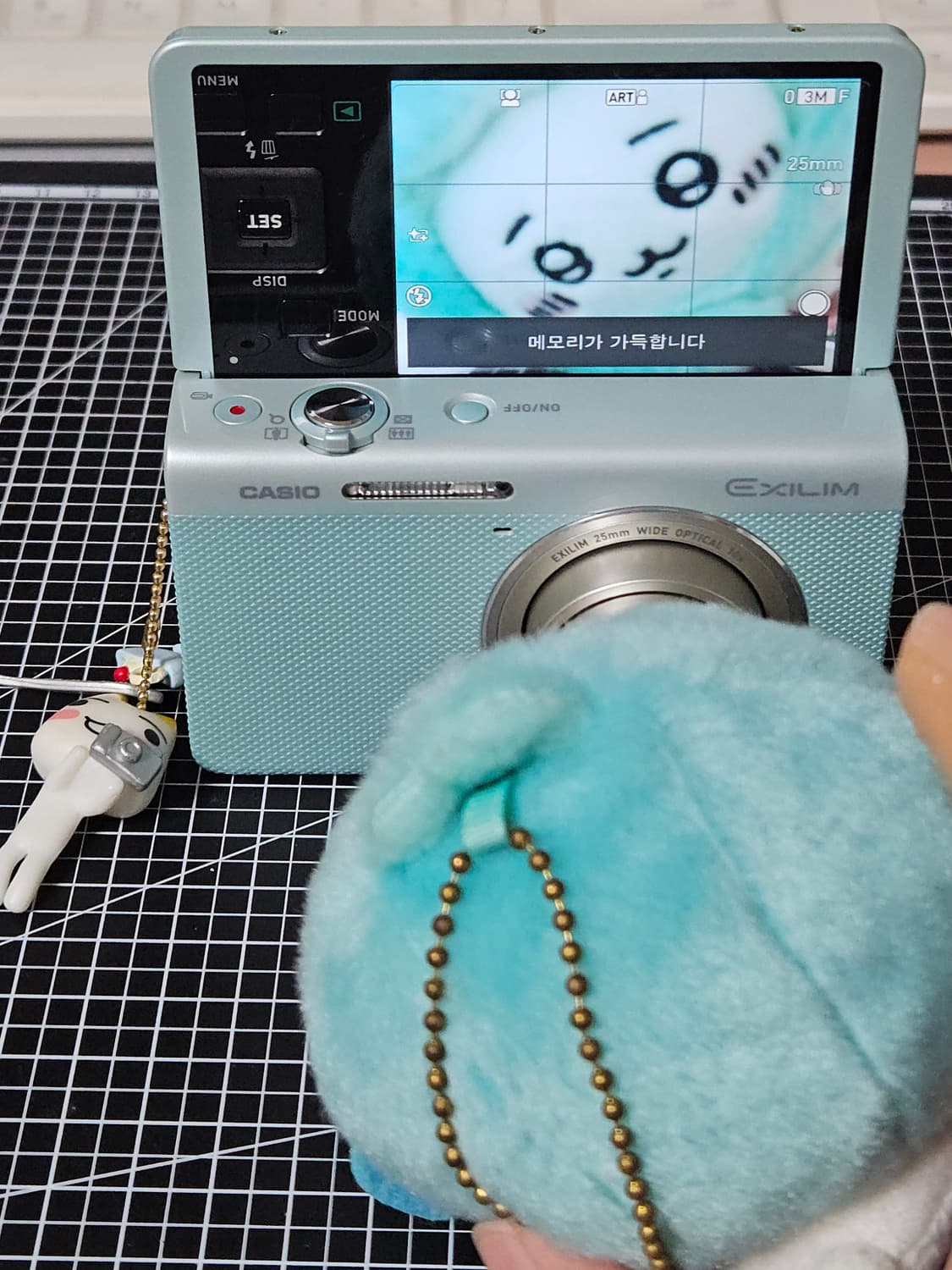 희귀) 카시오 엑슬림 ZR60 민트색 디카 풀박 상품이미지1