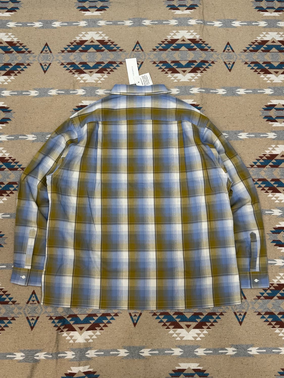 [L] 나나미카 레귤러 카라 PK 셔츠 옐로우x삭스 상품이미지5