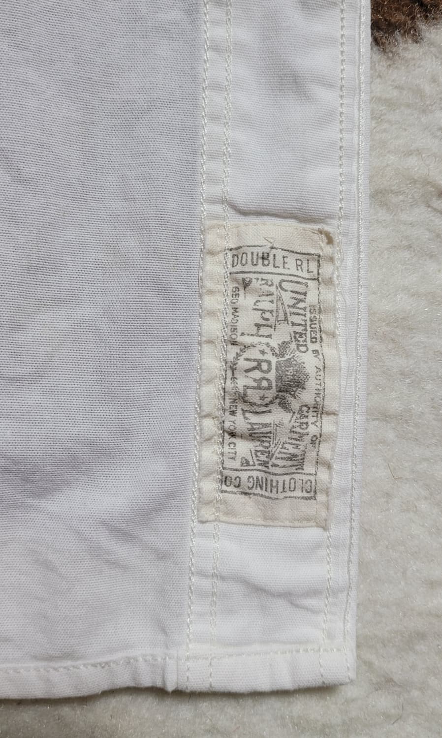 RRL (포켓이염) 연아이보리 면남방(XL) 상품이미지9