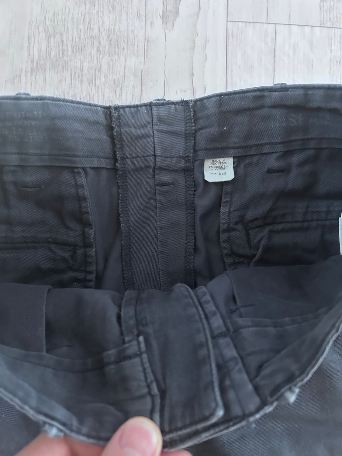 RRL 오피서 치노 팬츠 네이비 30x30 상품이미지3