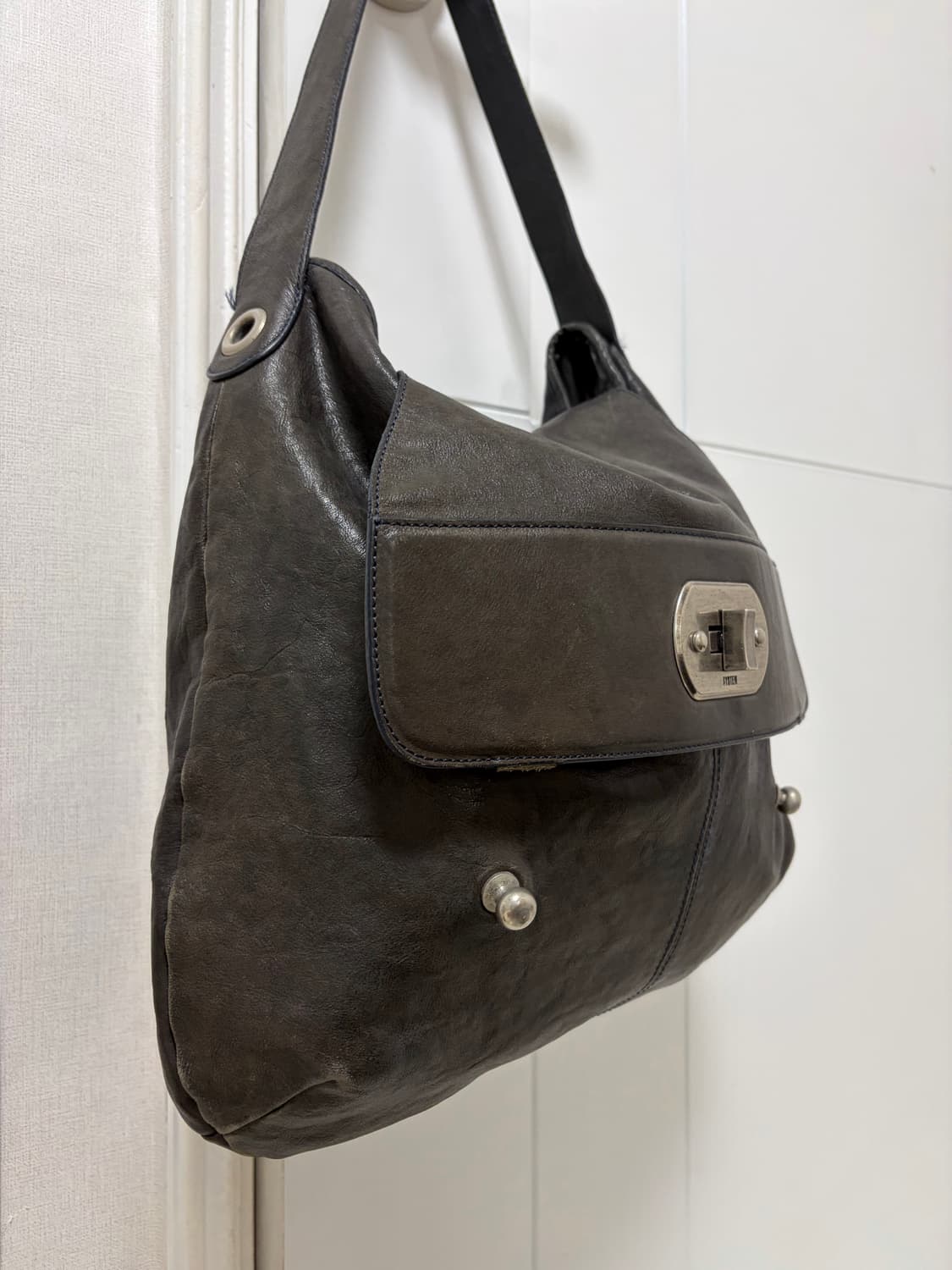 시스템 소가죽 숄더백  상품이미지2