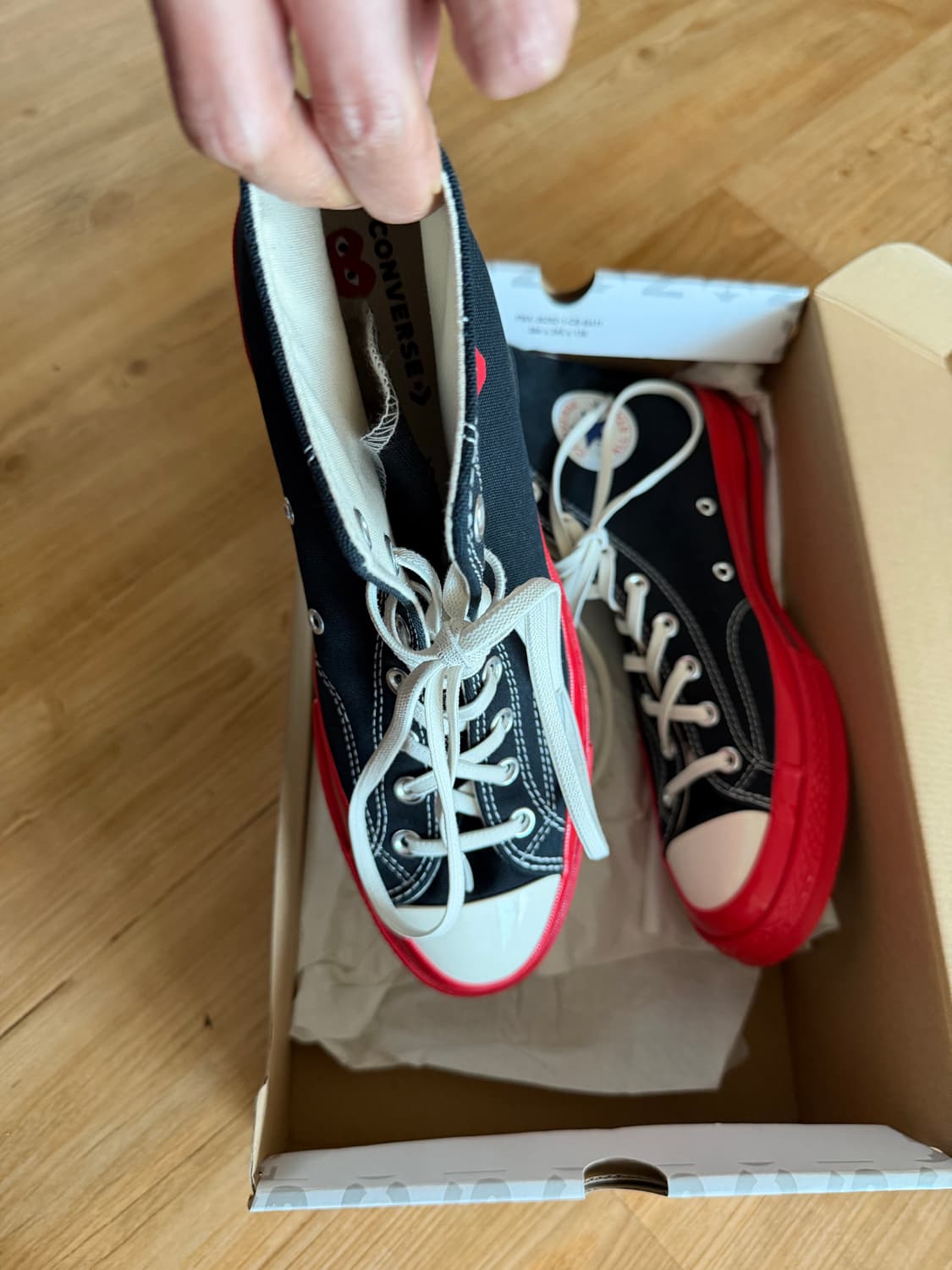 컨버스 꼼데가르송 플레이 하이탑 상품이미지4