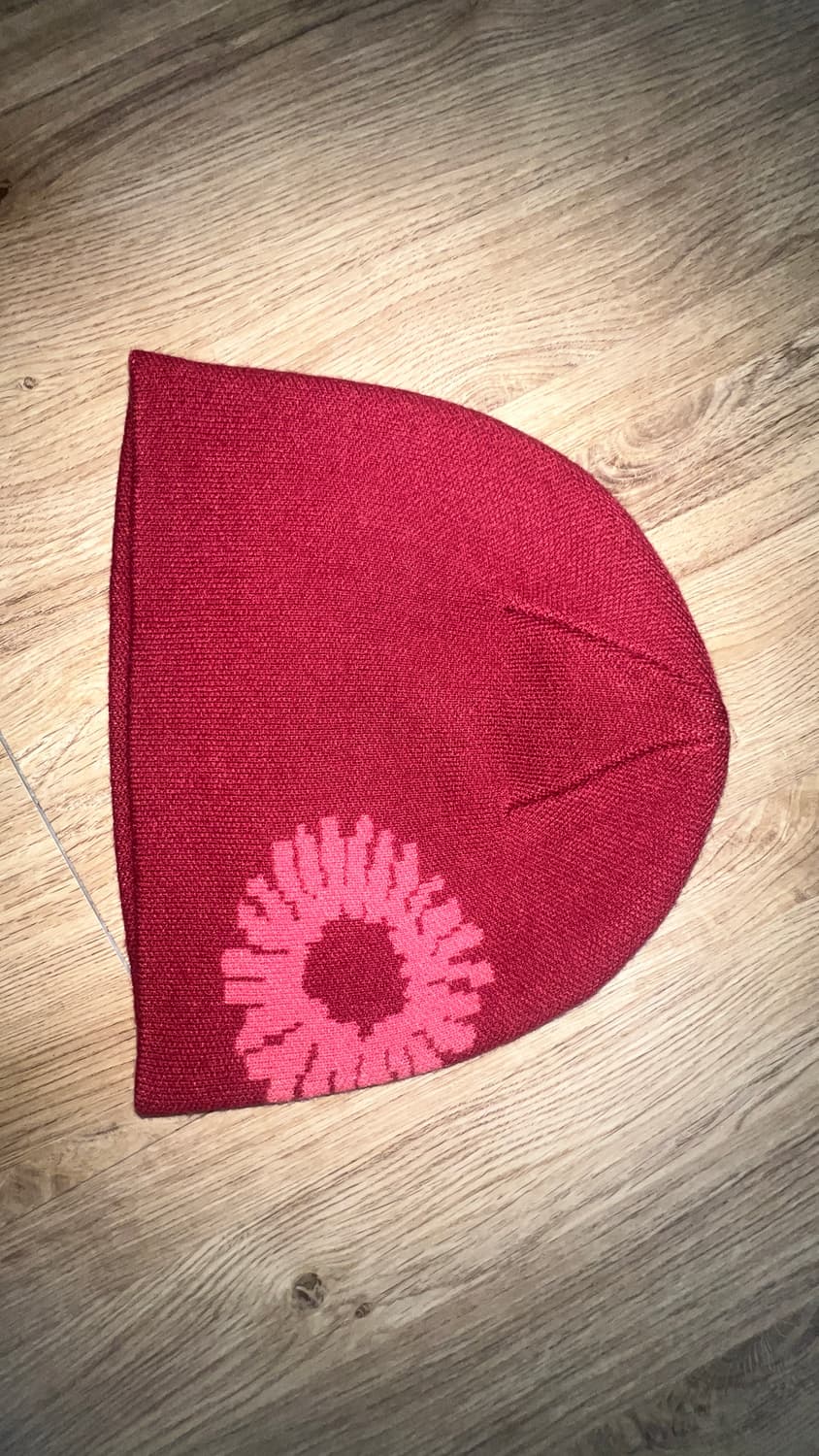 999휴머니티 로고 심볼 자카드 비니 버건디 상품이미지1