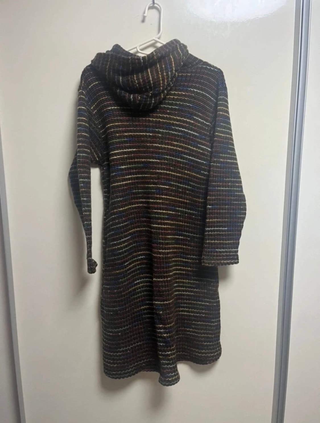 (반택포) 롱 믹스 후드 니트 상품이미지2