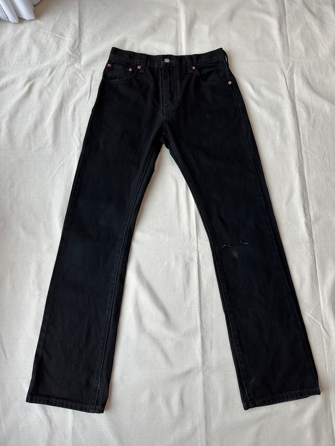 리바이스 517 흑청 부츠컷 데님 팬츠 29 상품이미지1