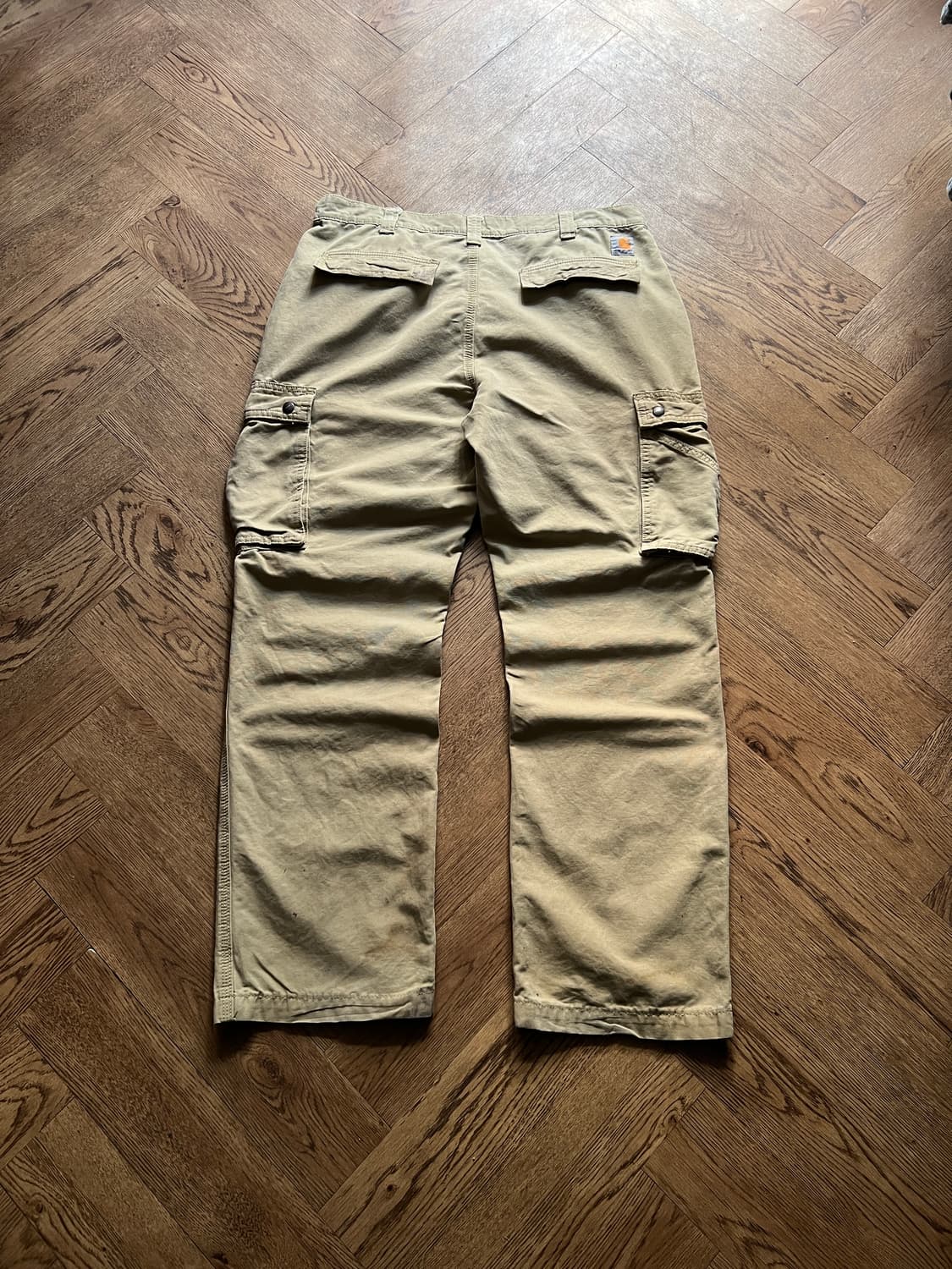 [36]칼하트 USA 더티워싱 베이지 카고 팬츠 상품이미지7