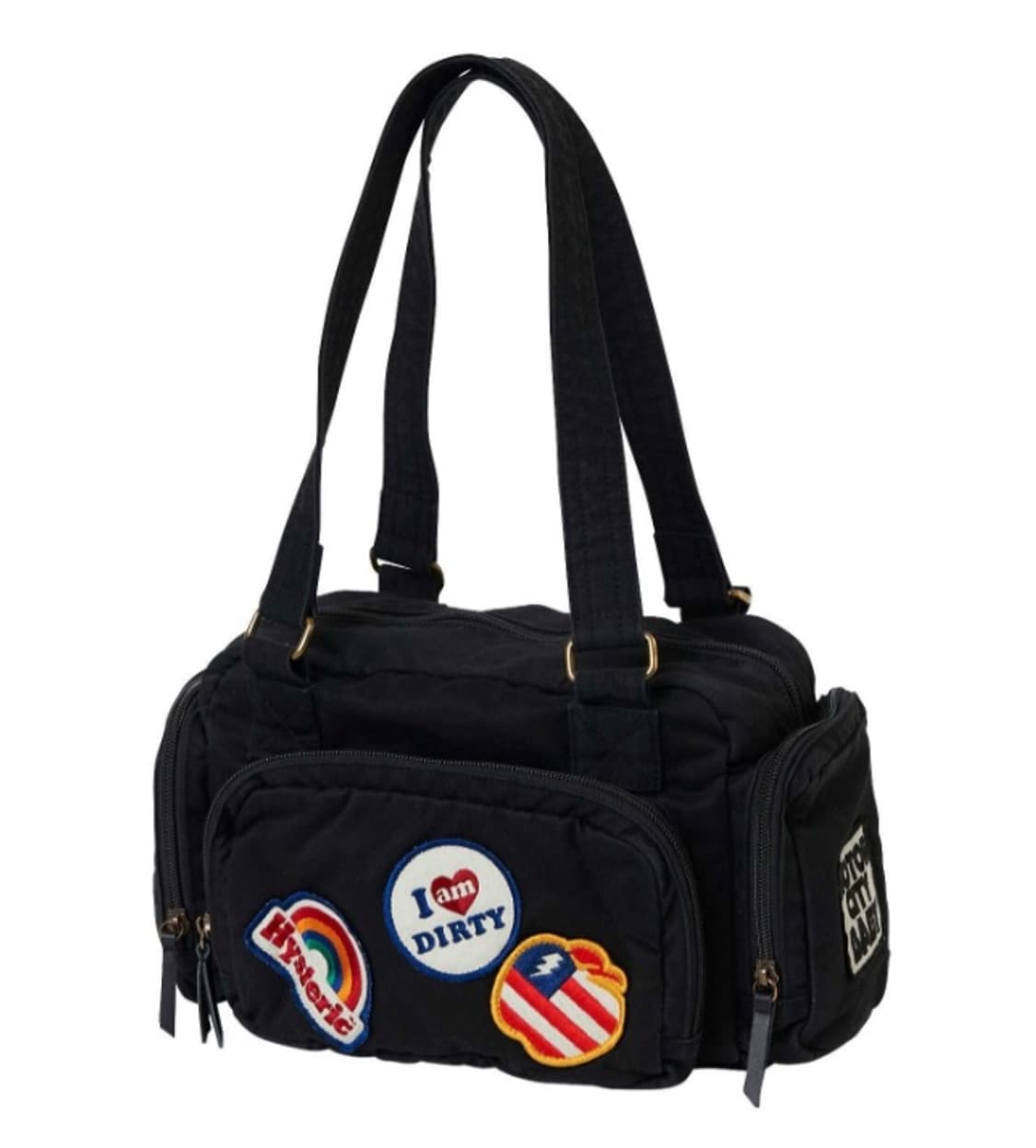 히스테릭 글래머 패치 스크래치 미니 보스턴 백 상품이미지1