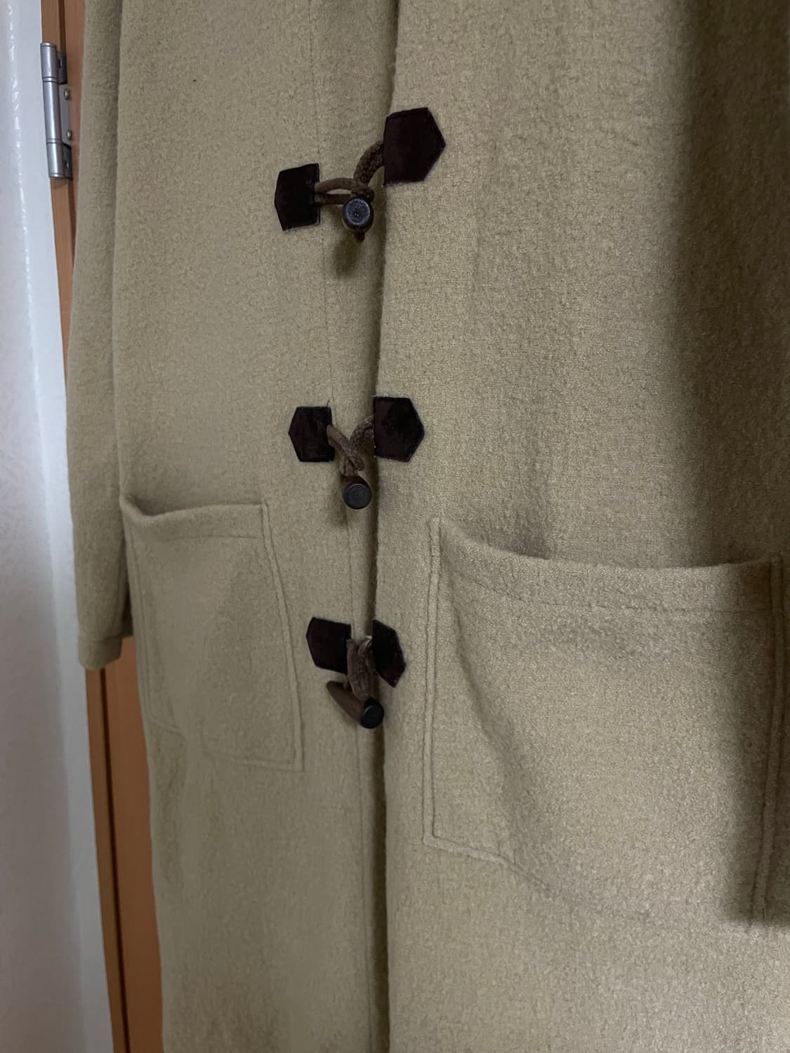 Y2k 일본 빈티지 100%울 떡볶이 더플 코트 상품이미지4