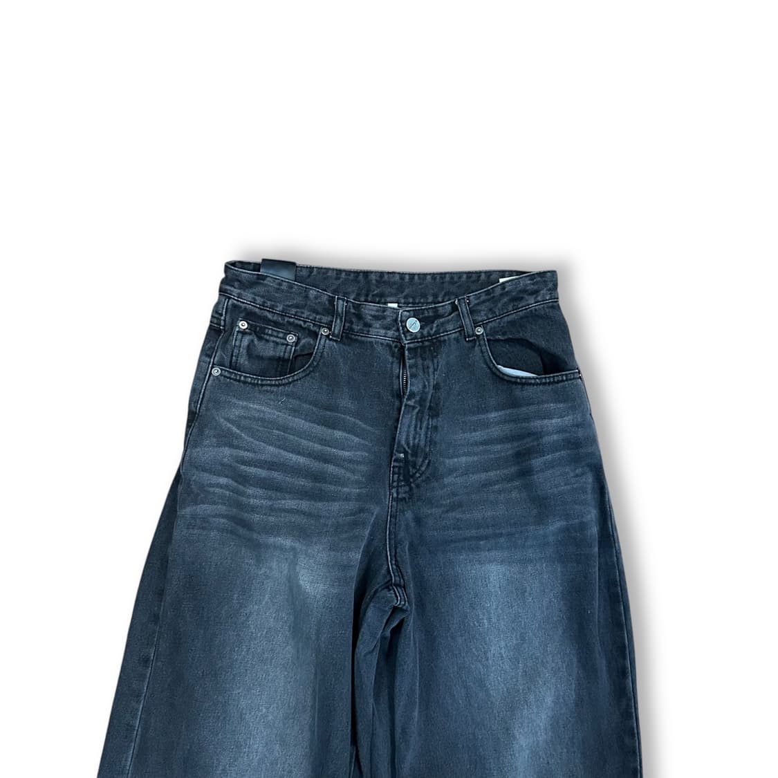 노이어 워싱 와이드 데님 팬츠 상품이미지2