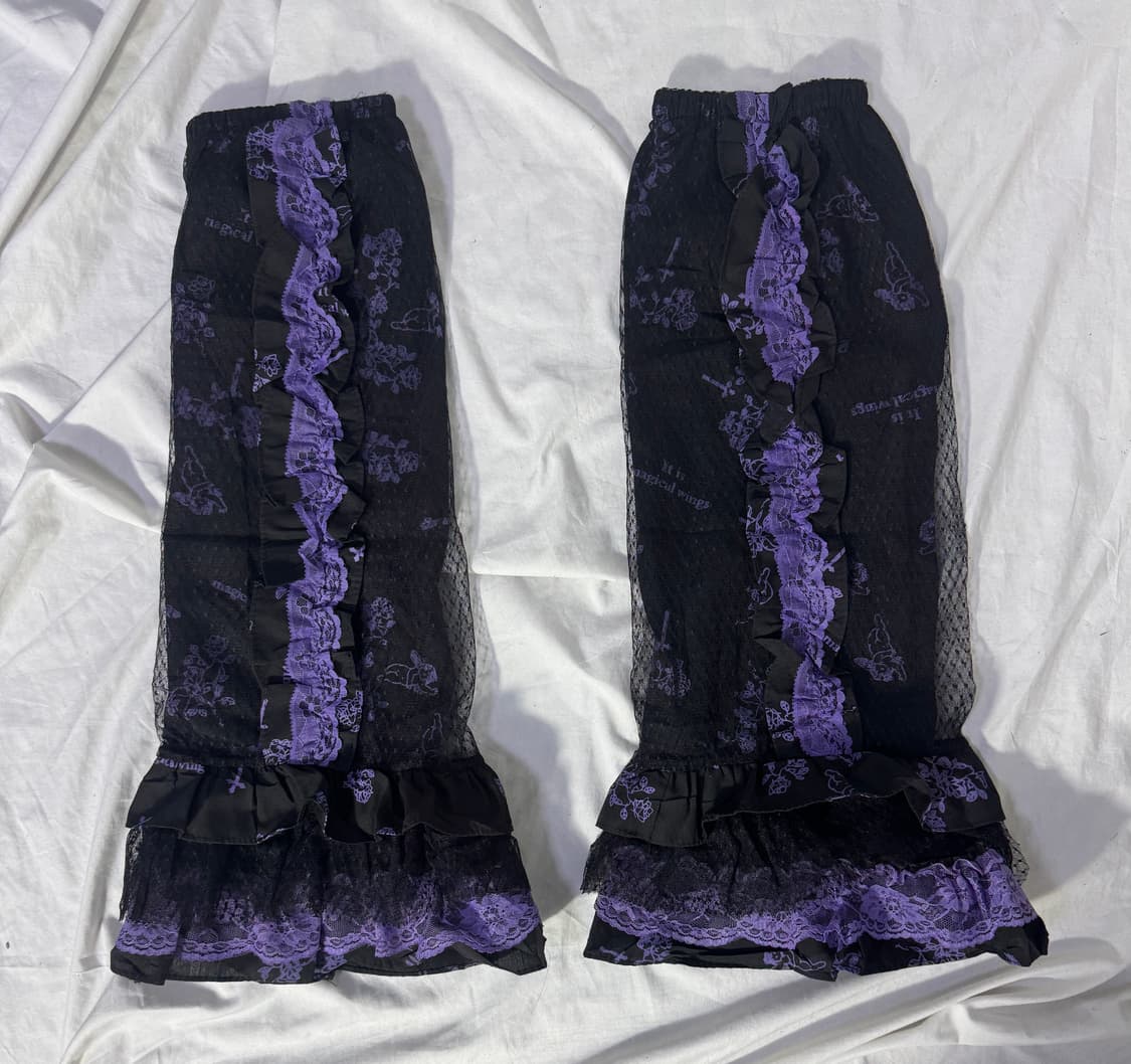 glp 고딕 로리타 펑크 고스 로리 러플 레이스 세트 y2k 하라주쿠 상품이미지3