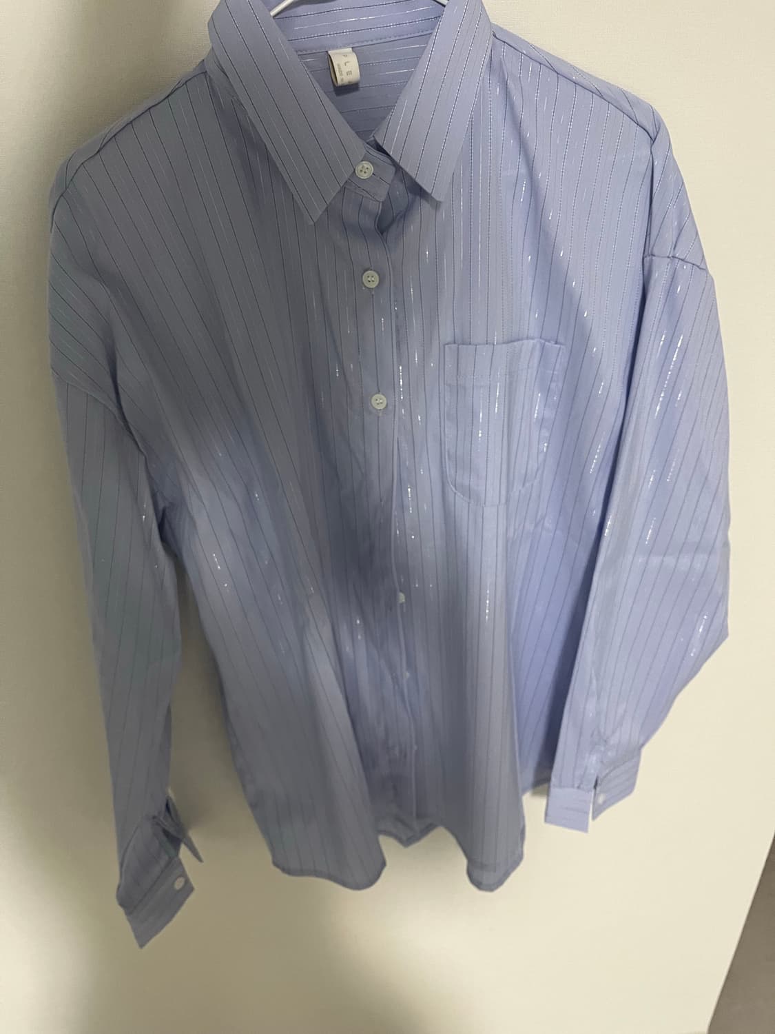 나흐트 제작 블루 스트라이프 셔츠 상품이미지9