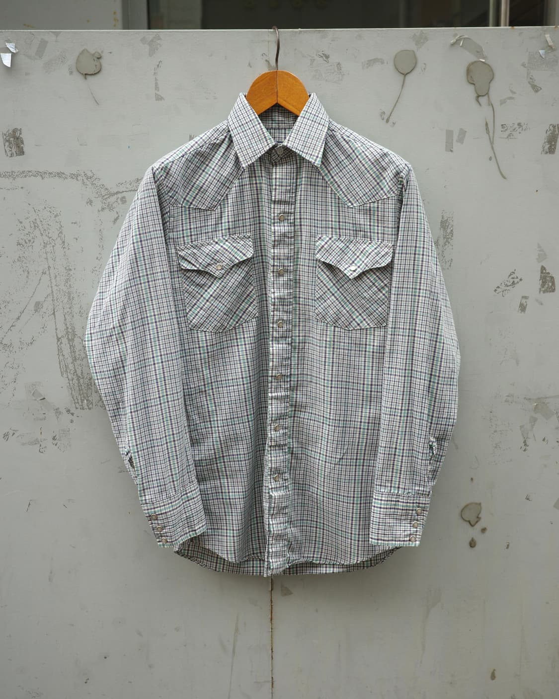 70s panhandle slim 체크 웨스턴 셔츠 상품이미지1