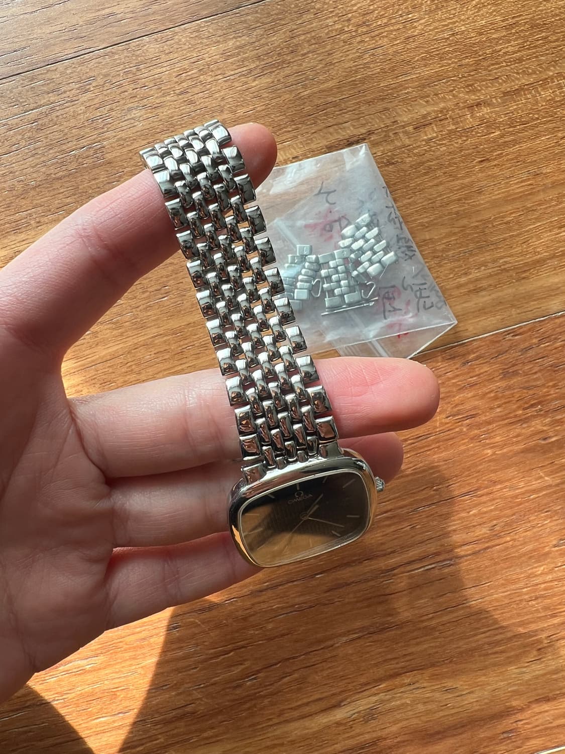 오메가 빈티지 스퀘어 사각 드빌 남녀공용 양각 로얄블루 청판 쿼츠 상품이미지6