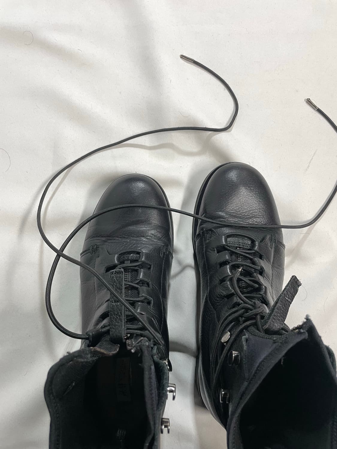 h&m studio 17aw 레이스업 레더 부츠 상품이미지7