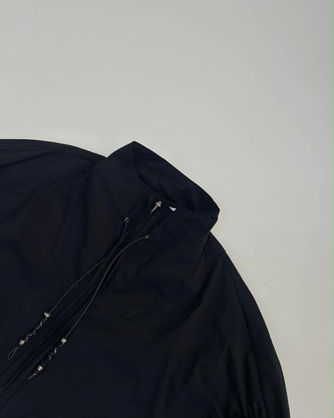 미샤 22년 신형 돌먼 반팔 크롭 블루종 집업 자켓 상품이미지3