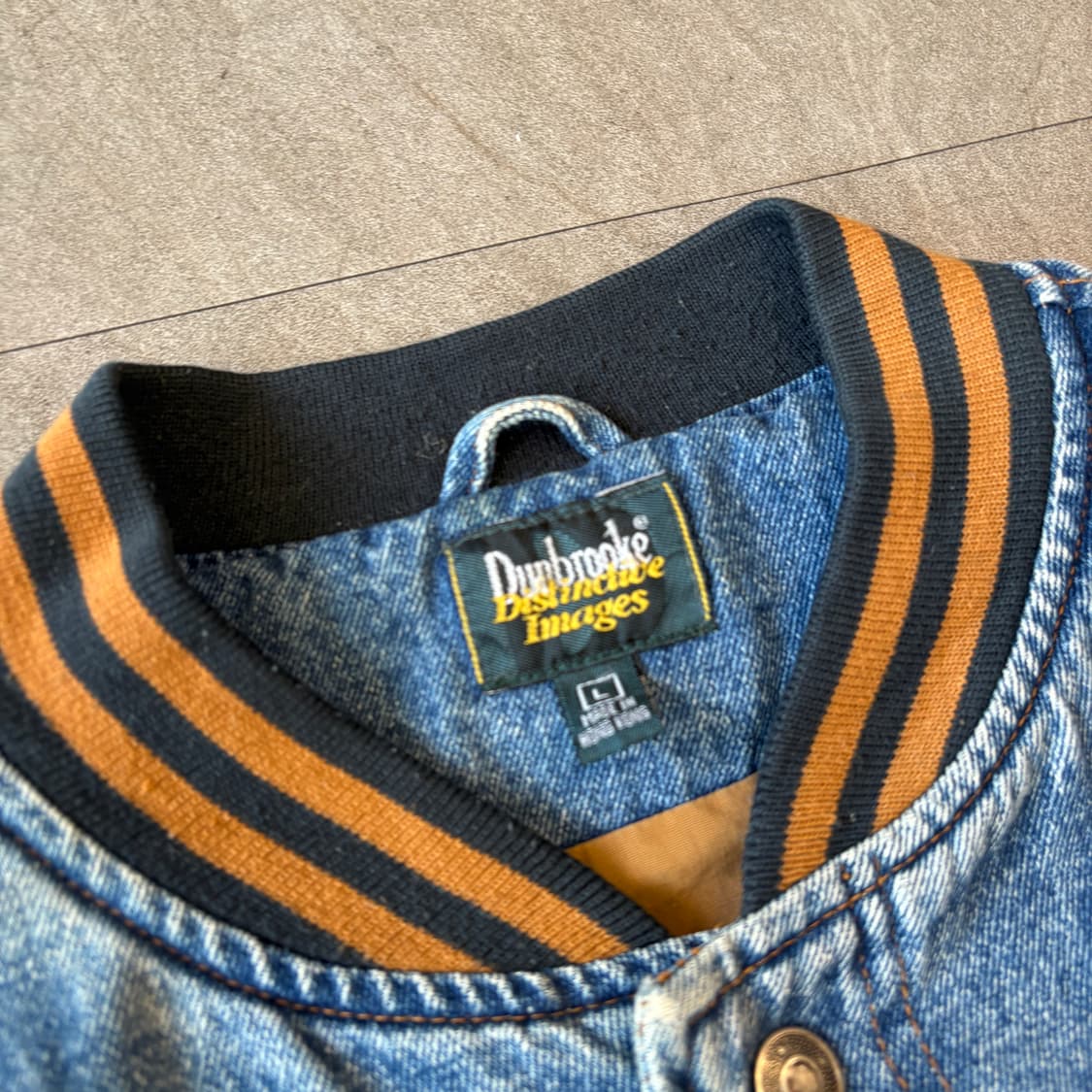 빈티지 데님 베이스볼 자켓 상품이미지6