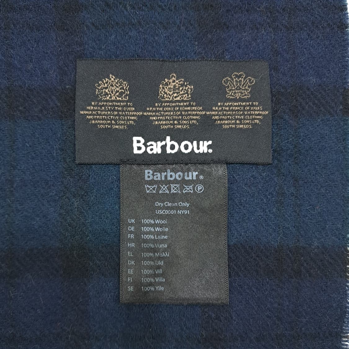 MX157 바버 블랙워치 램스울 목도리 머플러 상품이미지4