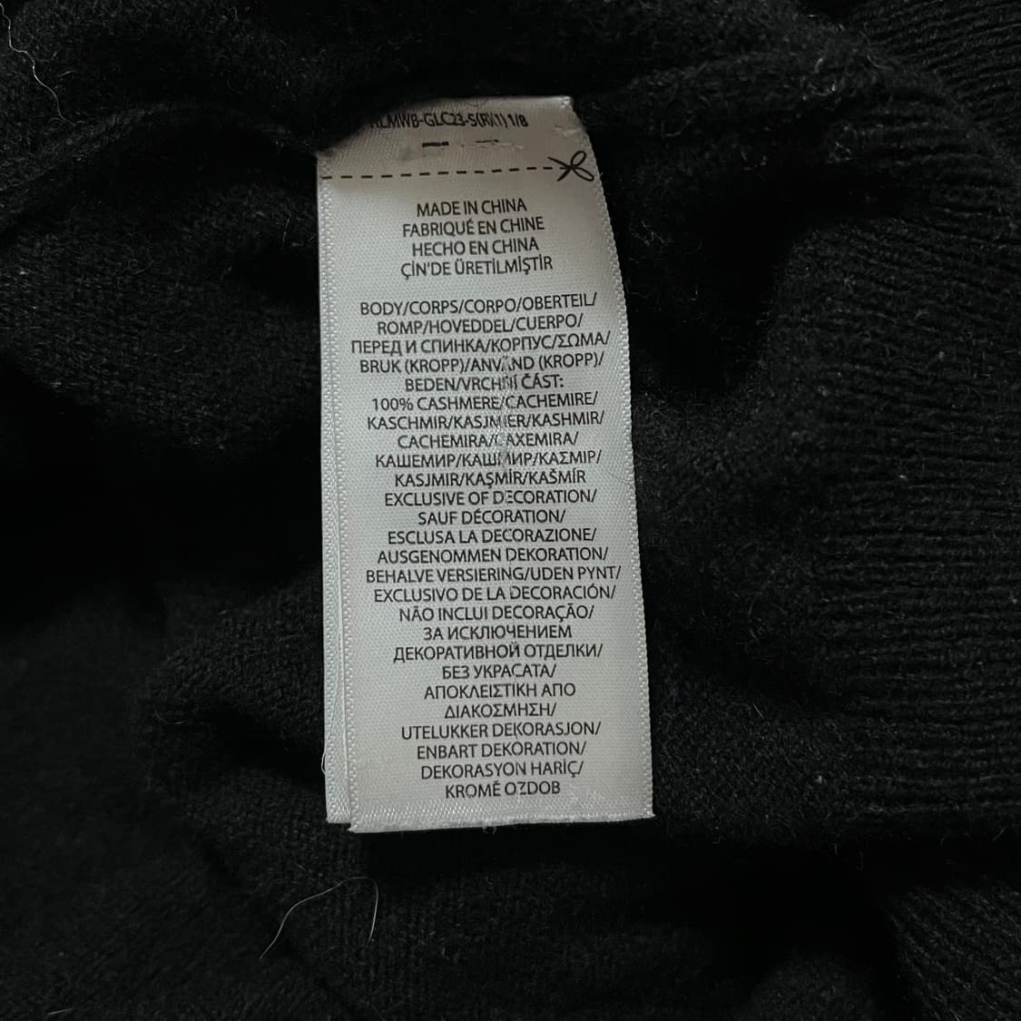 [정품] 폴로 블랙 / 실버포니 캐시미어 라운드 니트 [ XL ] 상품이미지7