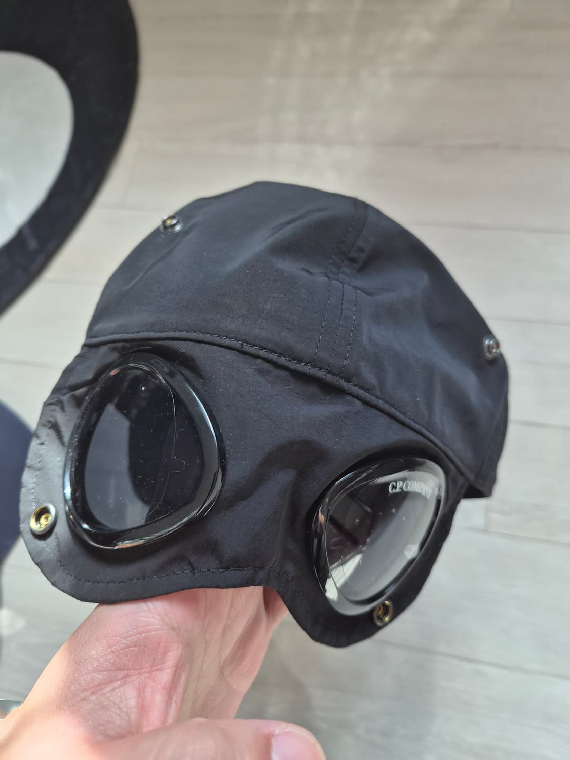 cp컴퍼니 고글 캡 블랙 상품이미지4