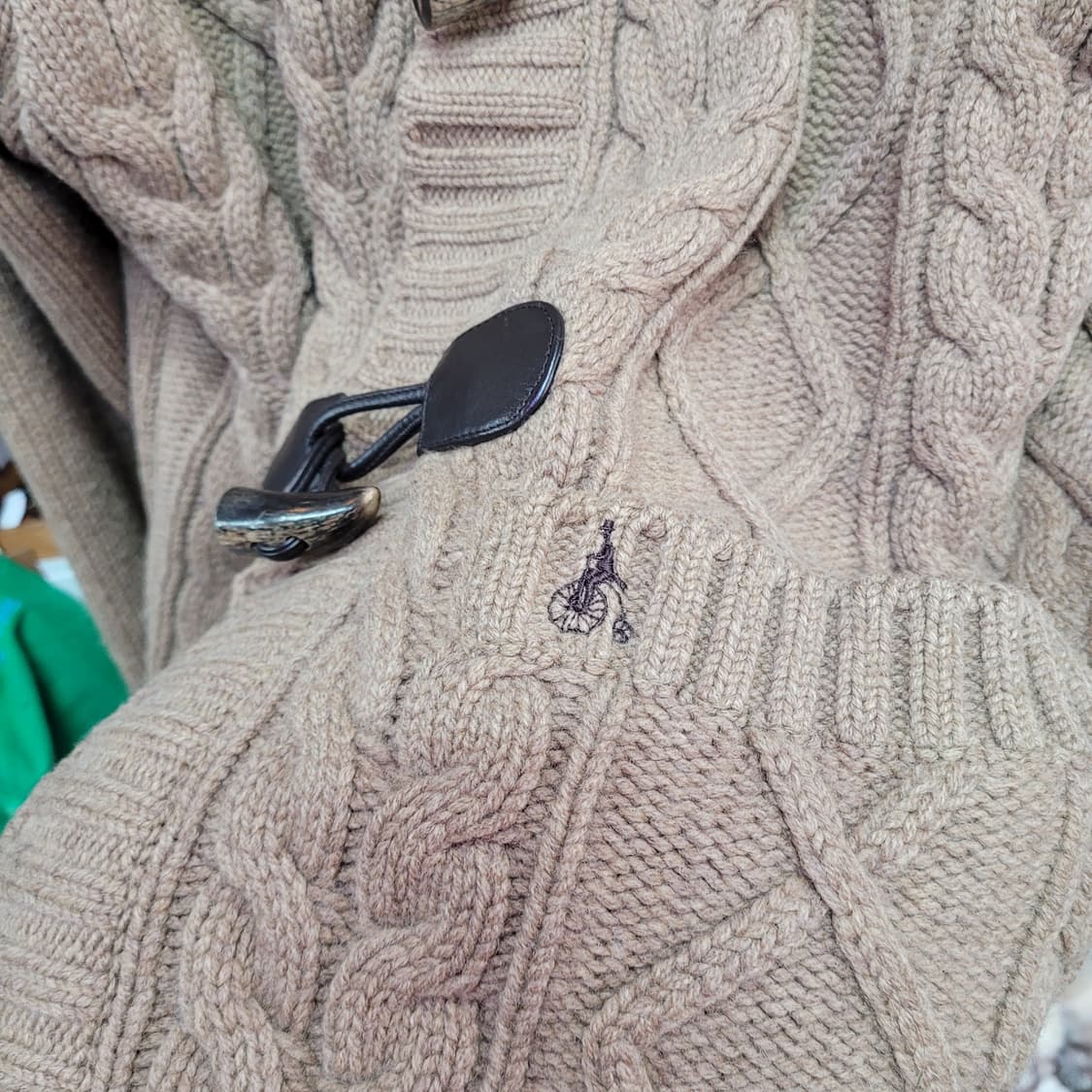 빈폴 꽈배기 케이블 떡볶이 코트 니트 가디건 상품이미지5