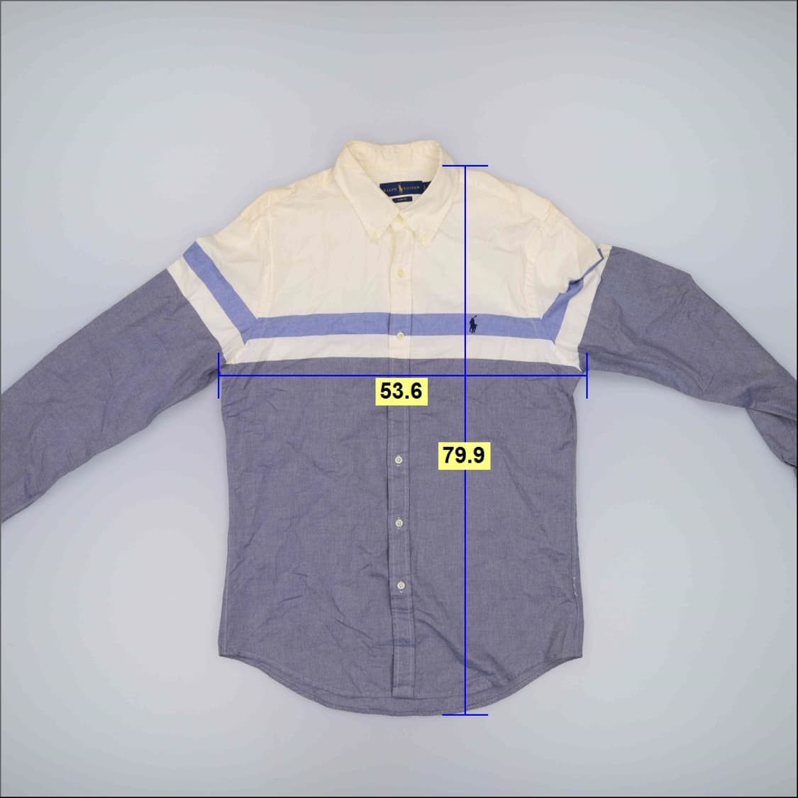 L 폴로 슬림핏 배색 셔츠 0310H1 상품이미지9