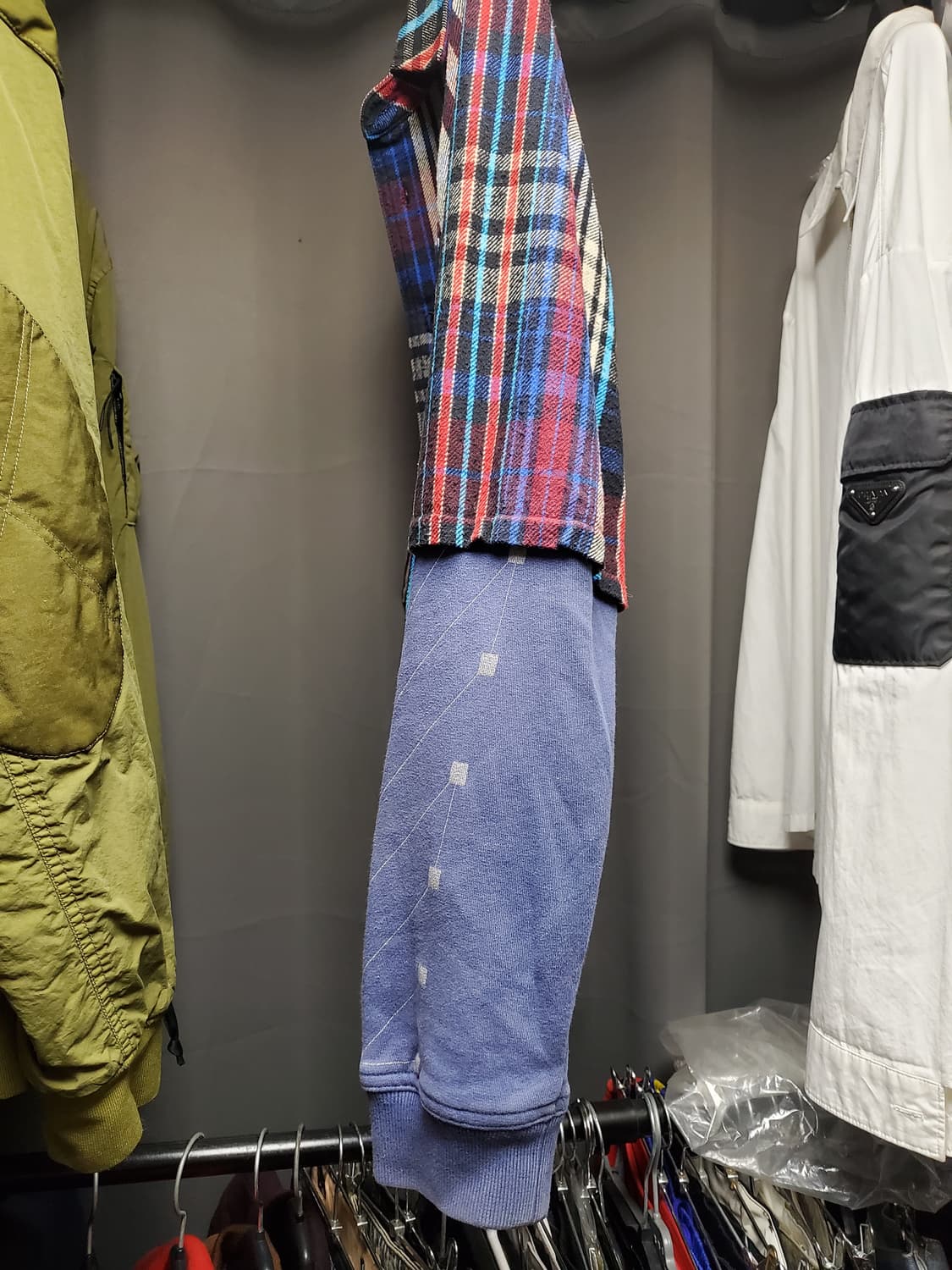 오프화이트 레이어드 맨투맨 셔츠 상품이미지5