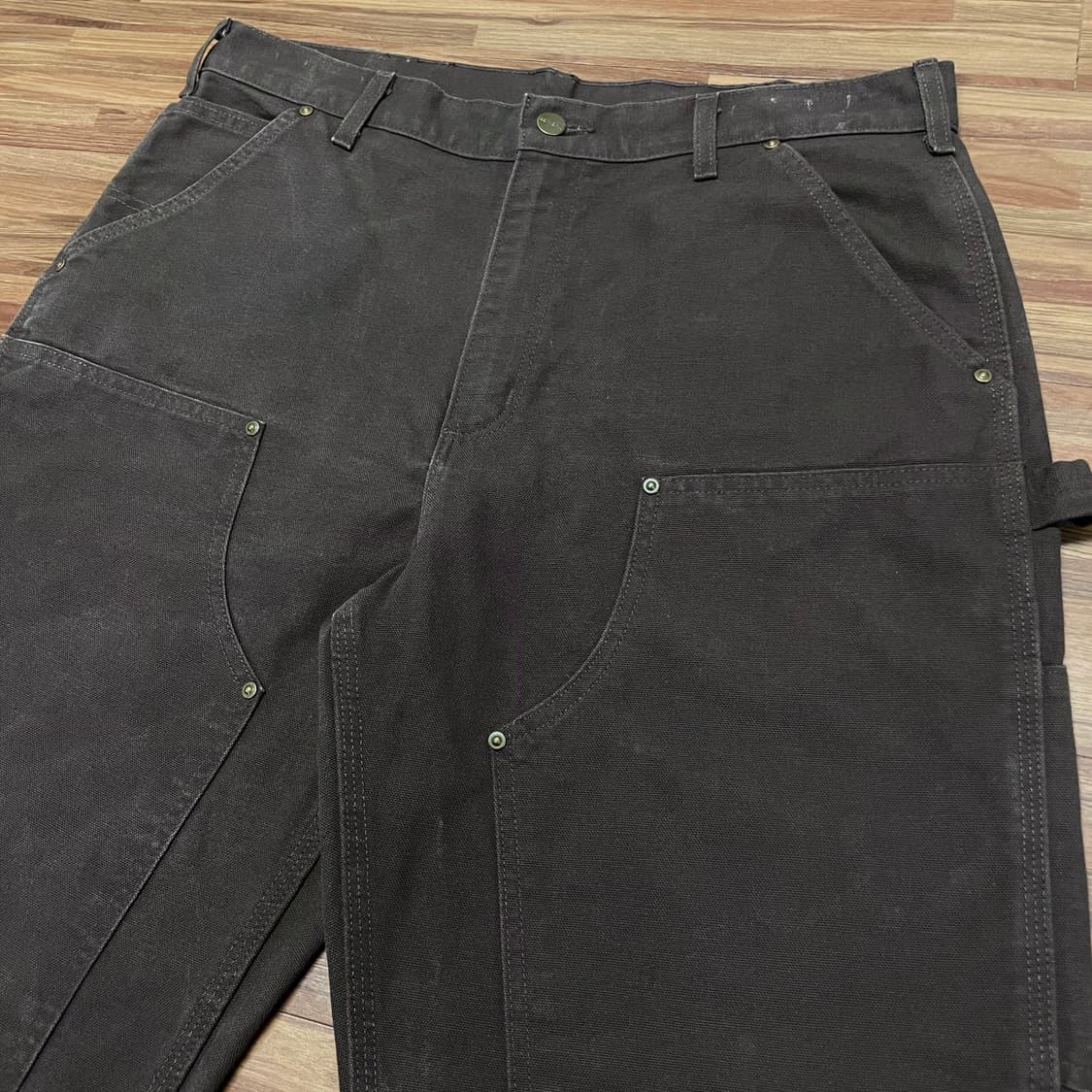 칼하트 다크브라운 더블니 dkb b136 카펜터 워크팬츠 34 상품이미지2