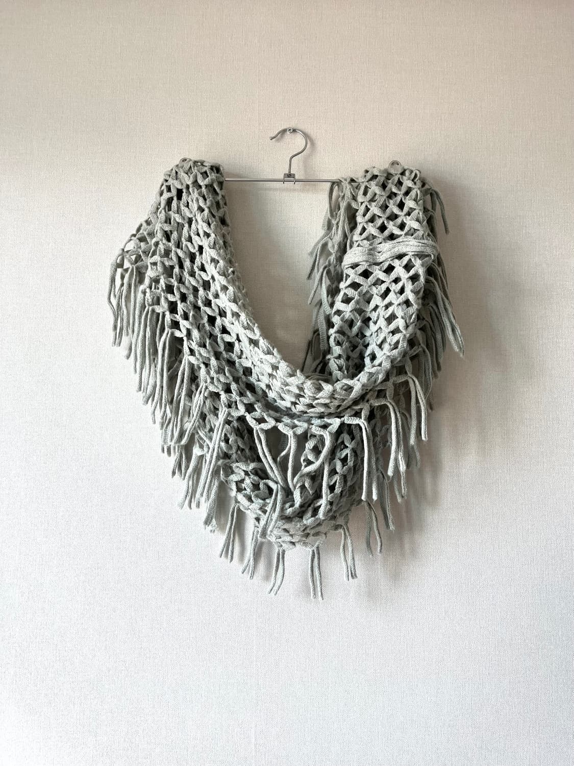 피조물빈티지 네트 니트 머플러 상품이미지5