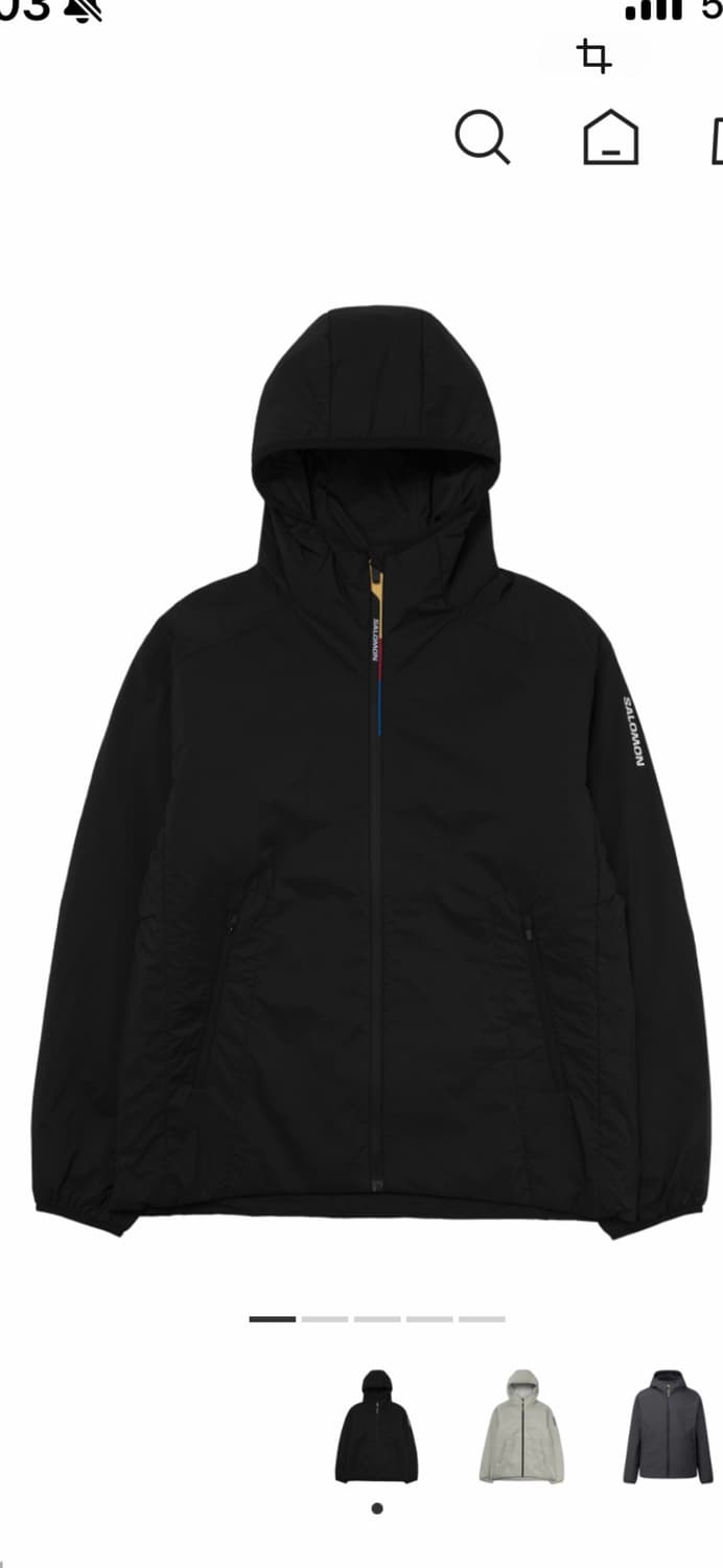 살로몬 모디세이 패딩 자켓 블랙XL 상품이미지1