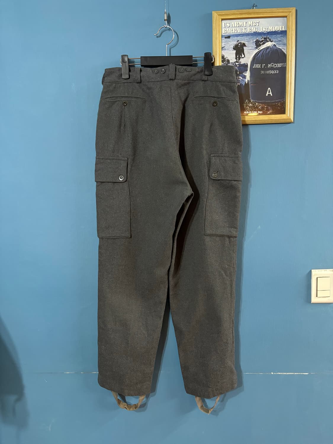 50’s Swedish army Gray Wool Cargo Pant. 상품이미지10