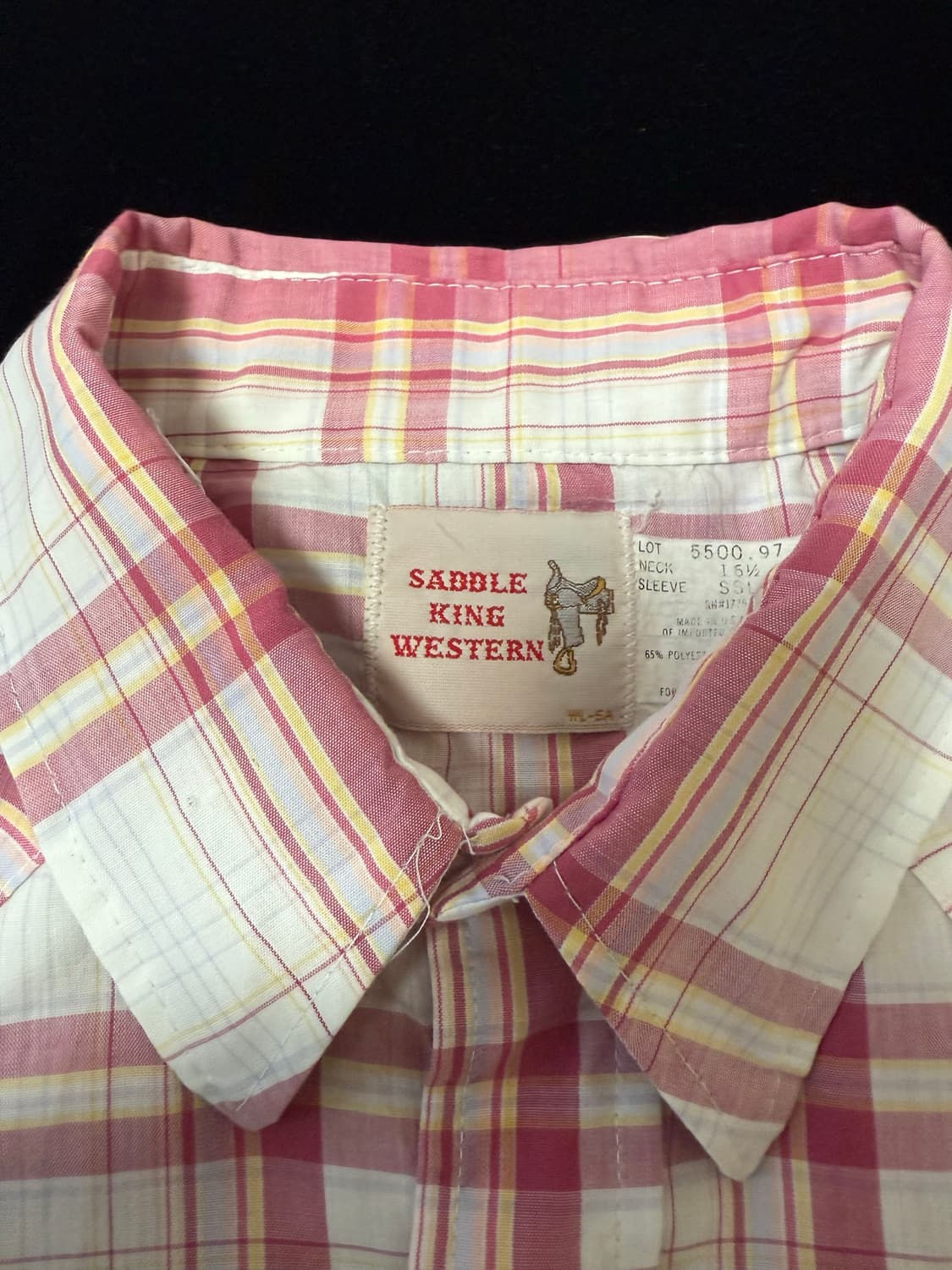 새들킹 웨스턴 체크셔츠 상품이미지1