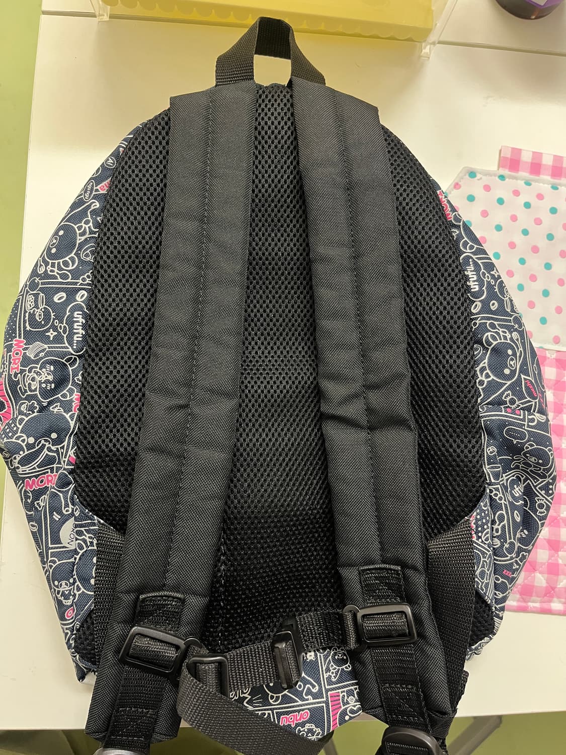 리락쿠마 카툰 백팩 🐻 다크네이비 상품이미지6