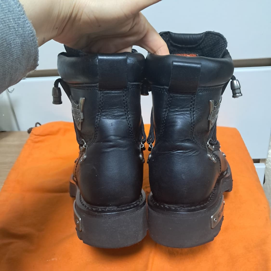 할리데이비슨 블랙 가죽 부츠 워커6.5USA(245~250추천) 상품이미지5