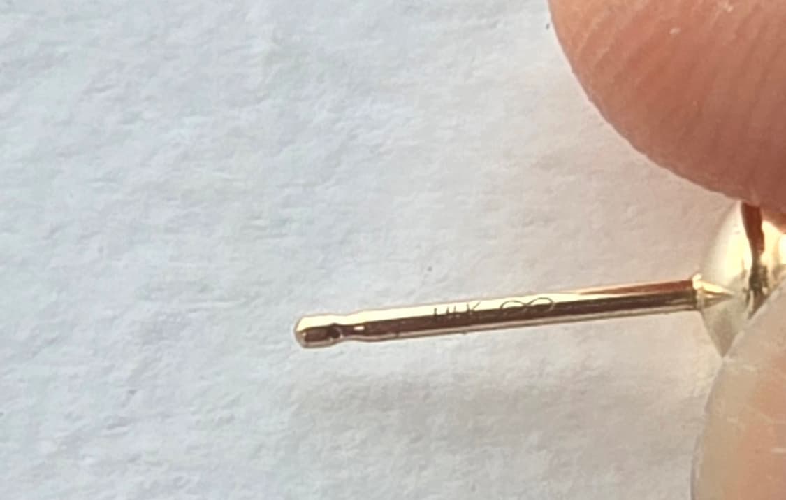 14k 골드 금 볼 귀걸이 상품이미지6