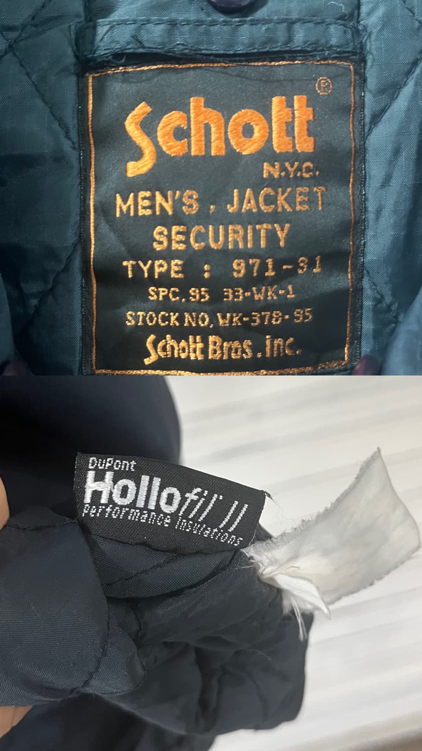 90s Schott tanker bomber jacket 상품이미지8