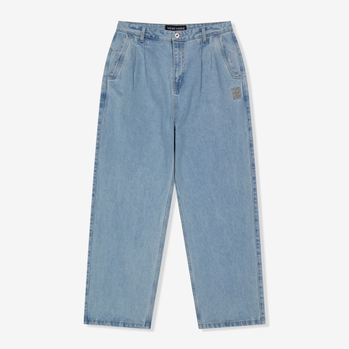 예스아이씨Two Tucked Denim Pants Light Indigo 상품이미지2