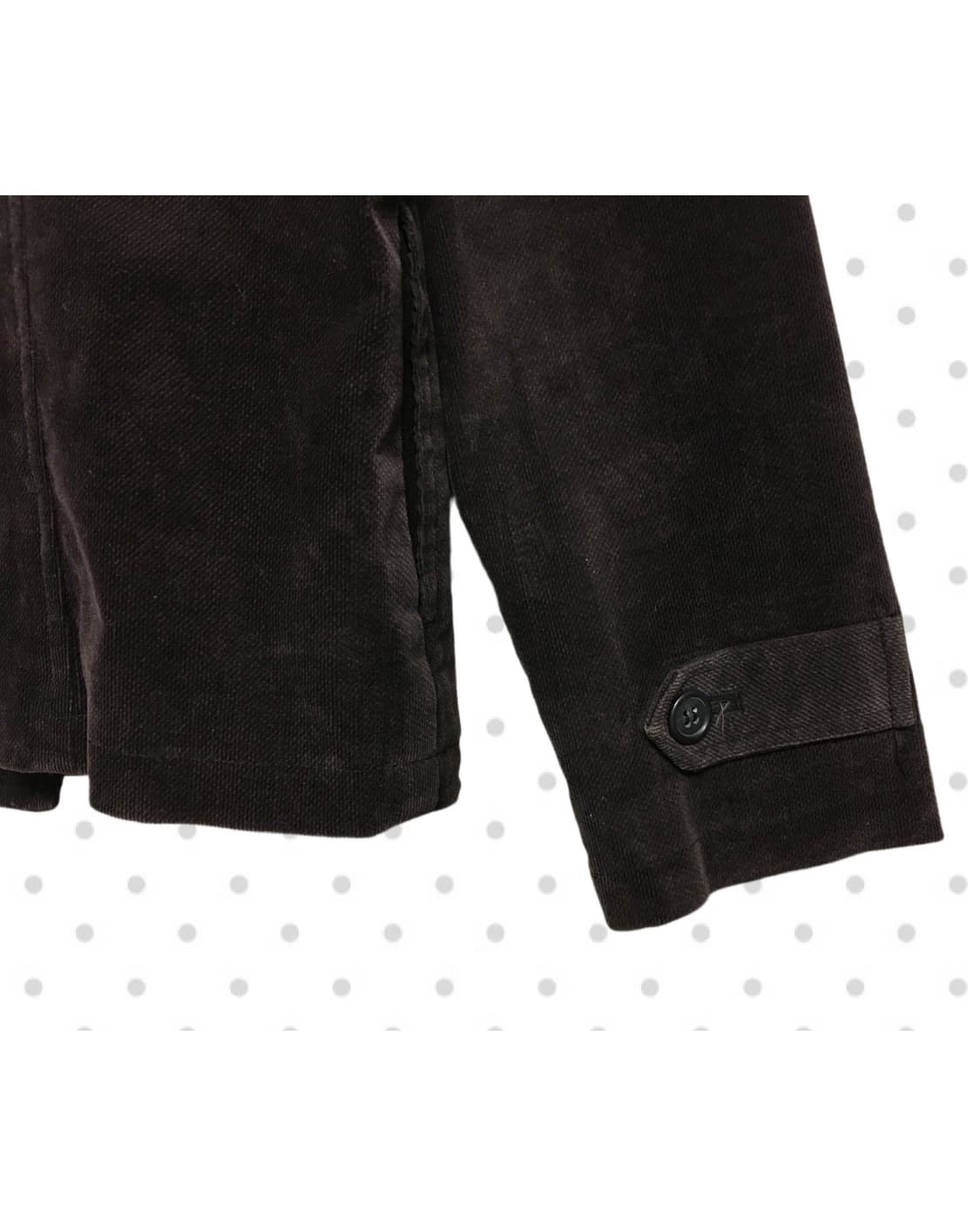 vintage velvet double jacket dark brown 상품이미지9