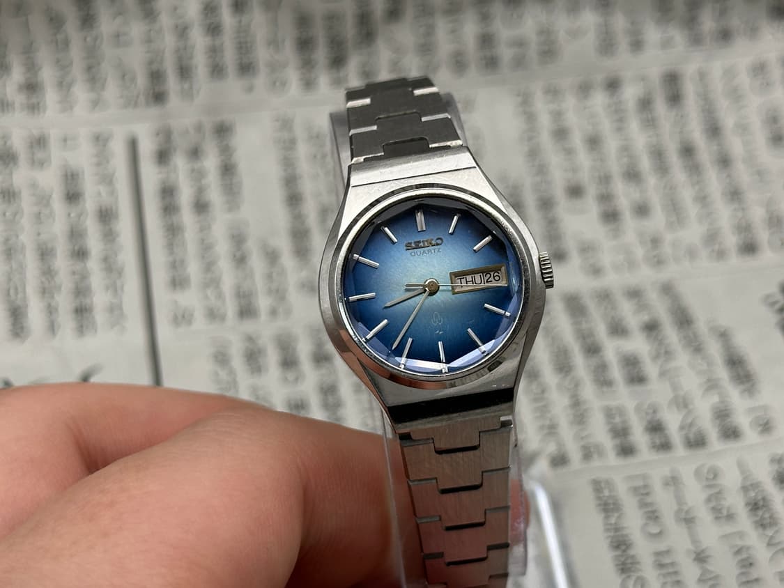 [1978년 빈티지] 세이코 쿼츠 10각 컷팅글래스 데이데이트 레이디스 상품이미지3