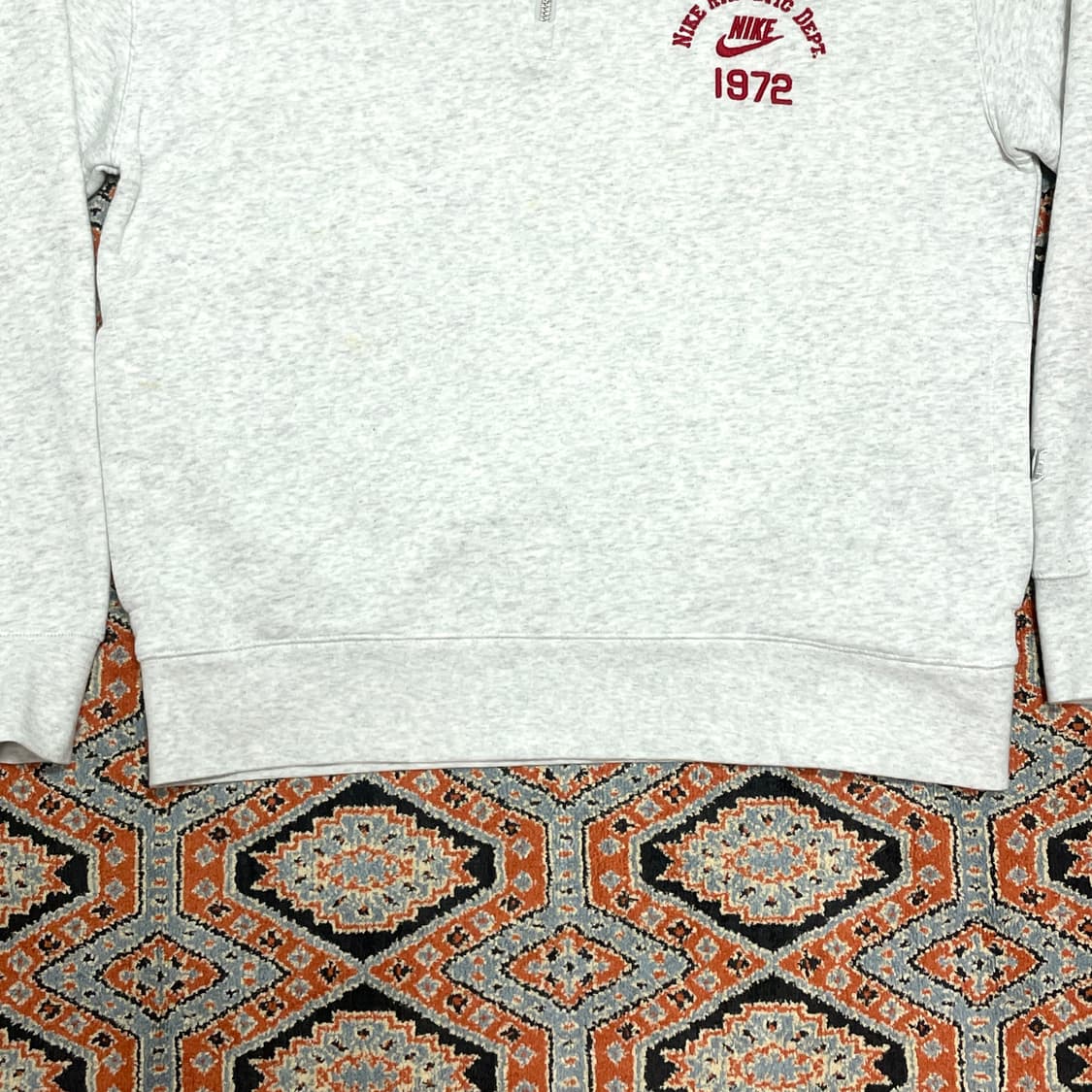 나이키 라이트그레이 기모 반집업 맨투맨 남성L 상품이미지3