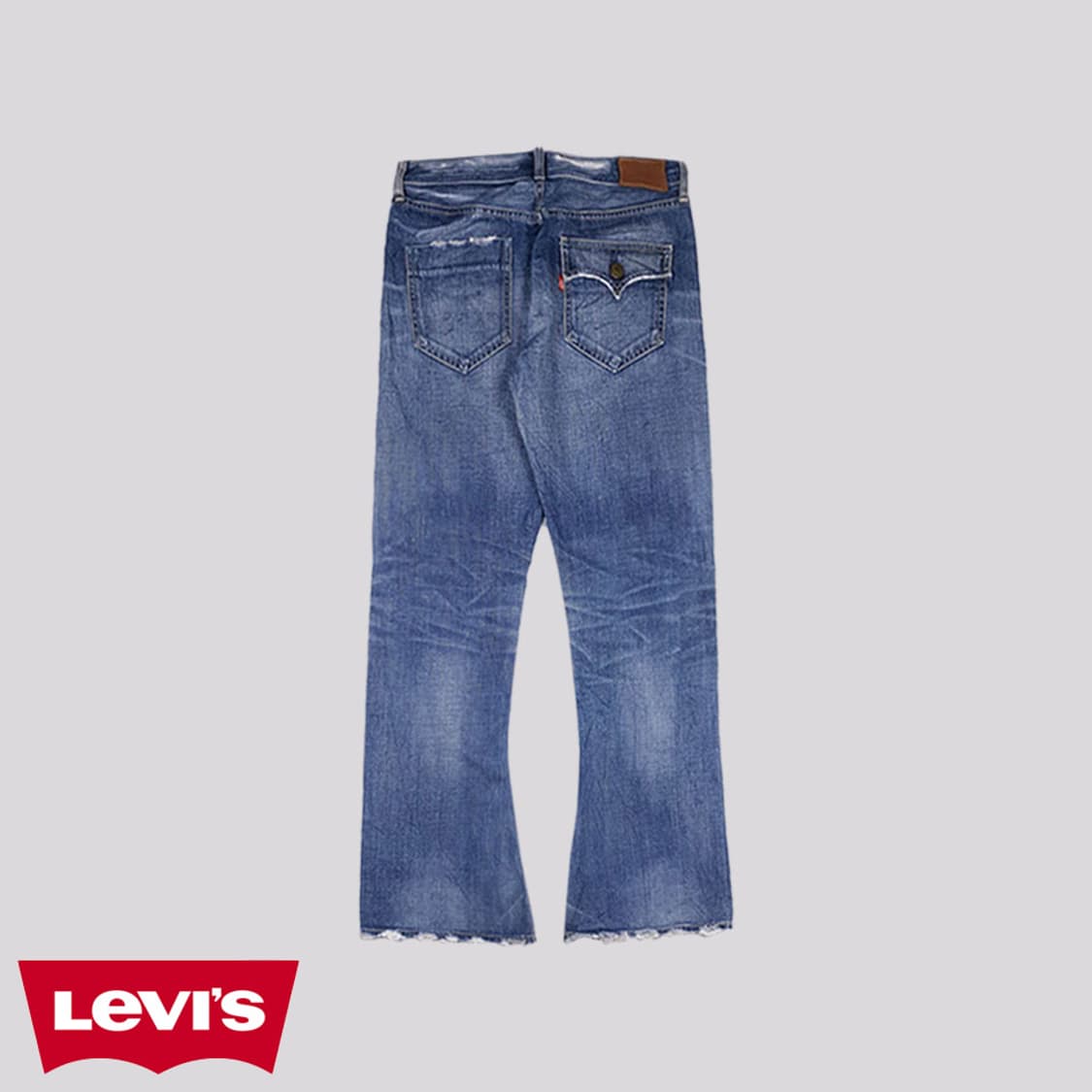 리바이스 707 중청워싱 00's 셀비지 부츠컷 데님팬 상품이미지1