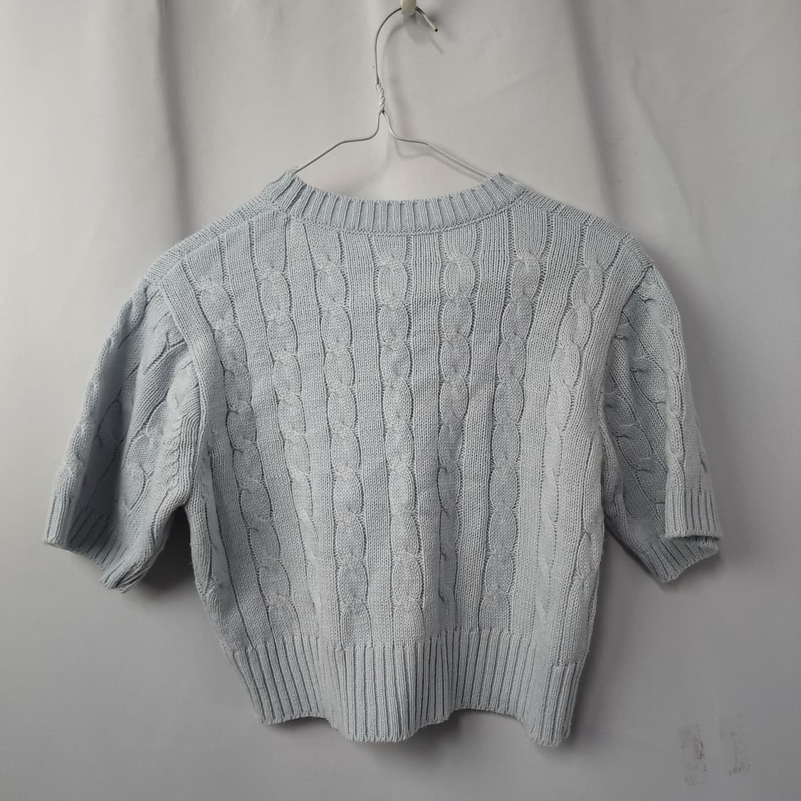 55[102] 크롭 니트 반팔 / 1개씩  상품이미지3