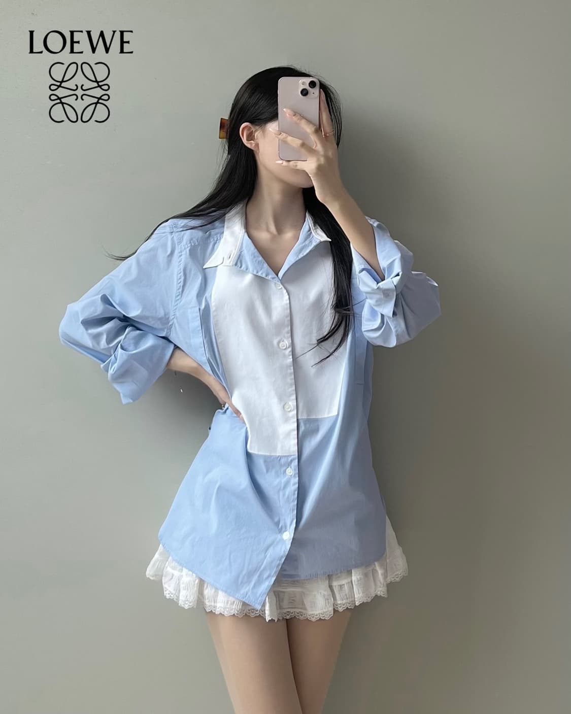 로에베 비대칭 셔츠 상품이미지2