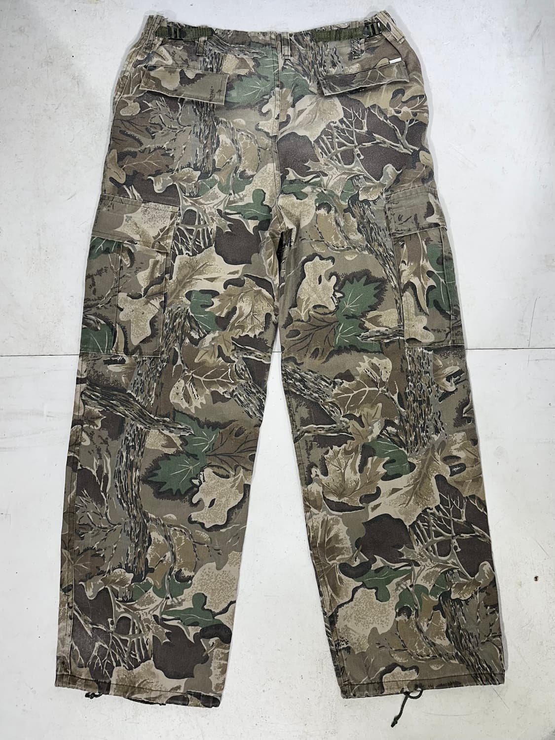 90s 빈티지 베이지 리얼트리 와이드 프린팅 카고 팬츠 헌팅 바지  상품이미지5