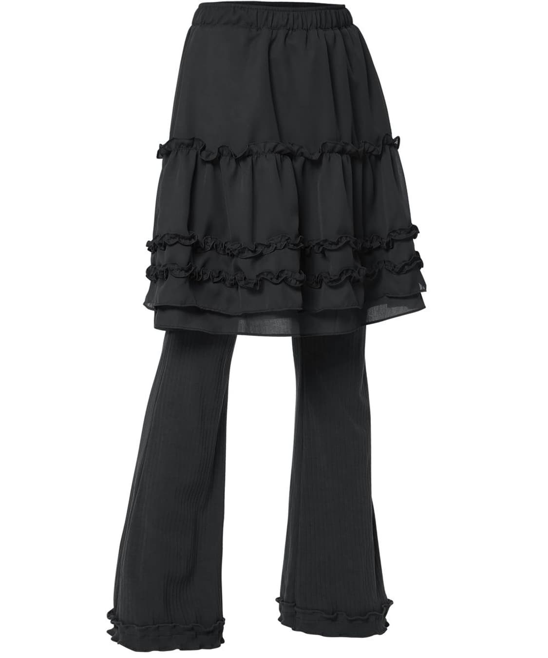 플레어업 레이어드 러플 스커트 팬츠 상품이미지3