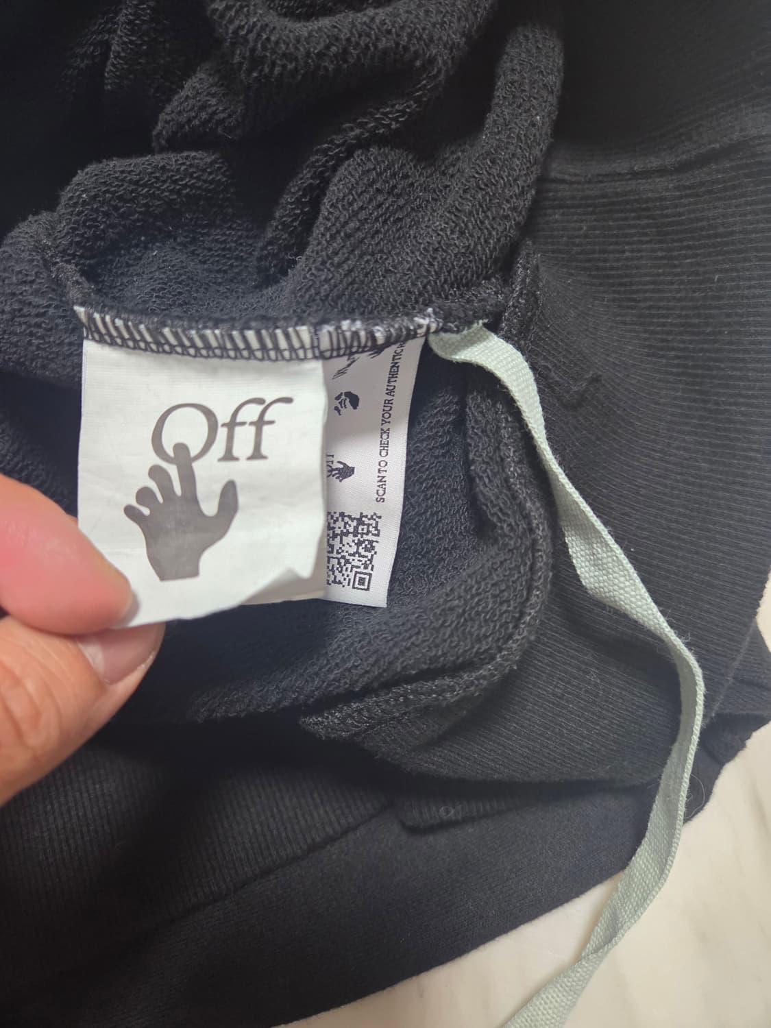 오프화이트 애로우 프린트 후드티 상품이미지7