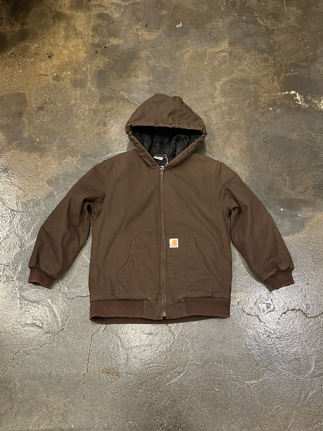 칼하트 kids 브라운 후드 집업 자켓 L 상품이미지1