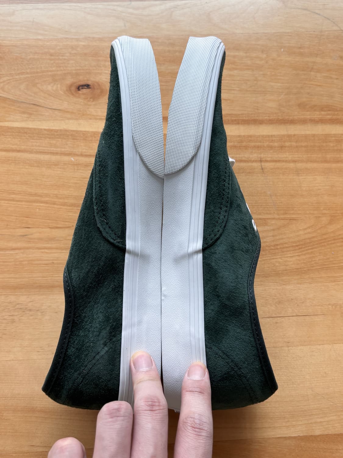 반스 어센틱 스웨이드 딥그린 카키 280 (새상품) 상품이미지3