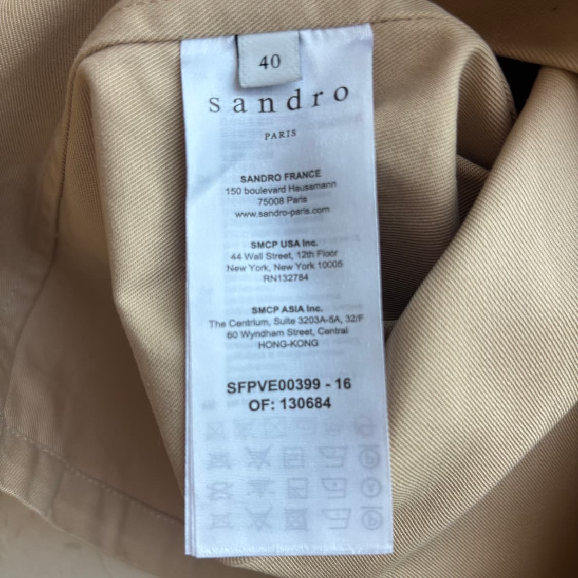 Sandro 산드로 진주 장식 셔츠 자켓 40 상품이미지4